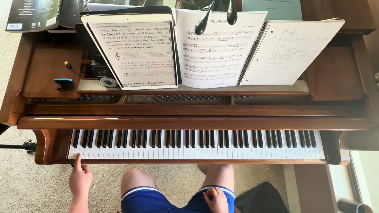 Piano and music theory series 1st lesson.