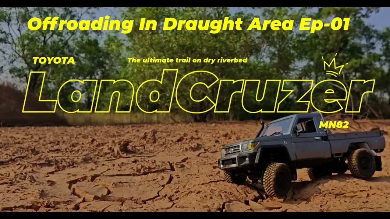 RC Toyota LandCruzer Takes On DRY Riverbed Adventure