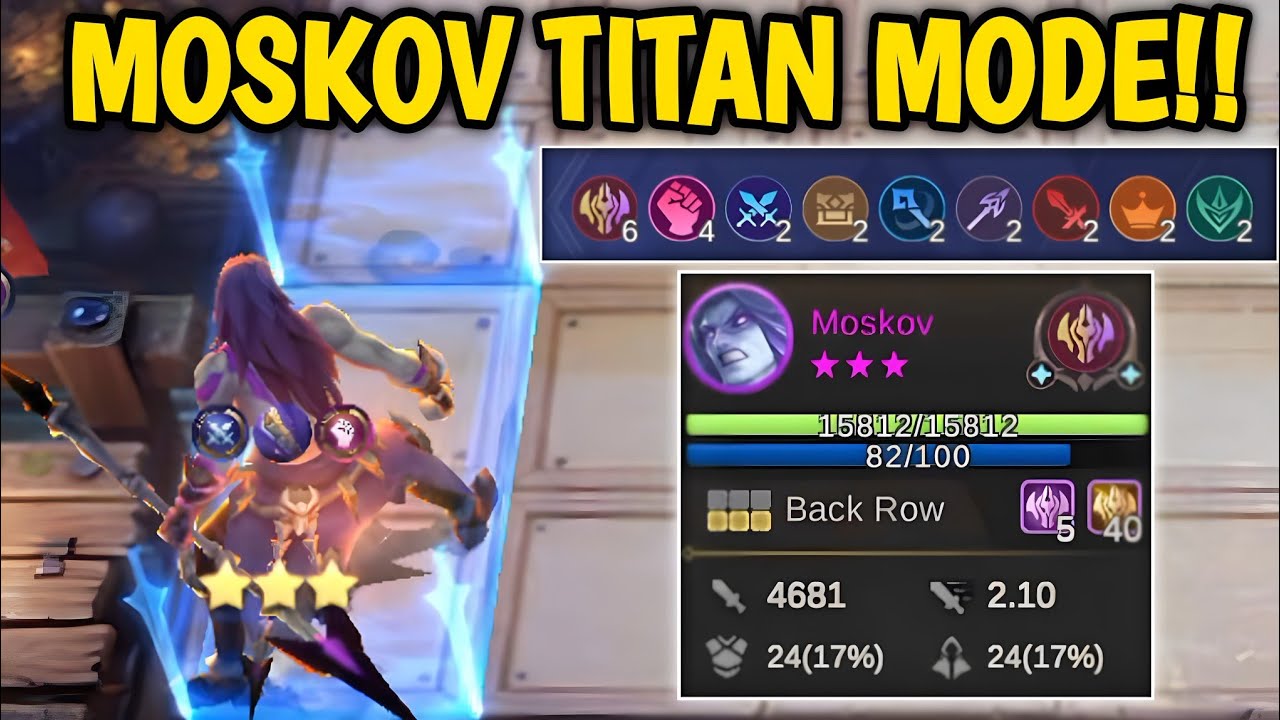 PRINCE HYPER MOSKOV 6 IMMORTAL FULL STACKS 9 SYNERGY | TITAN MODE !! Magic Chess Best Synergy 2024