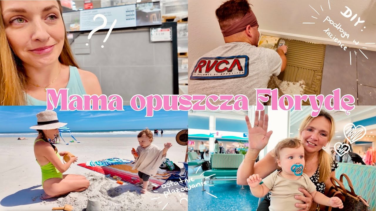 Vlog: Pożegnanie z Mamą i Metamorfoza Łazienki | Życie na Florydzie | DIY