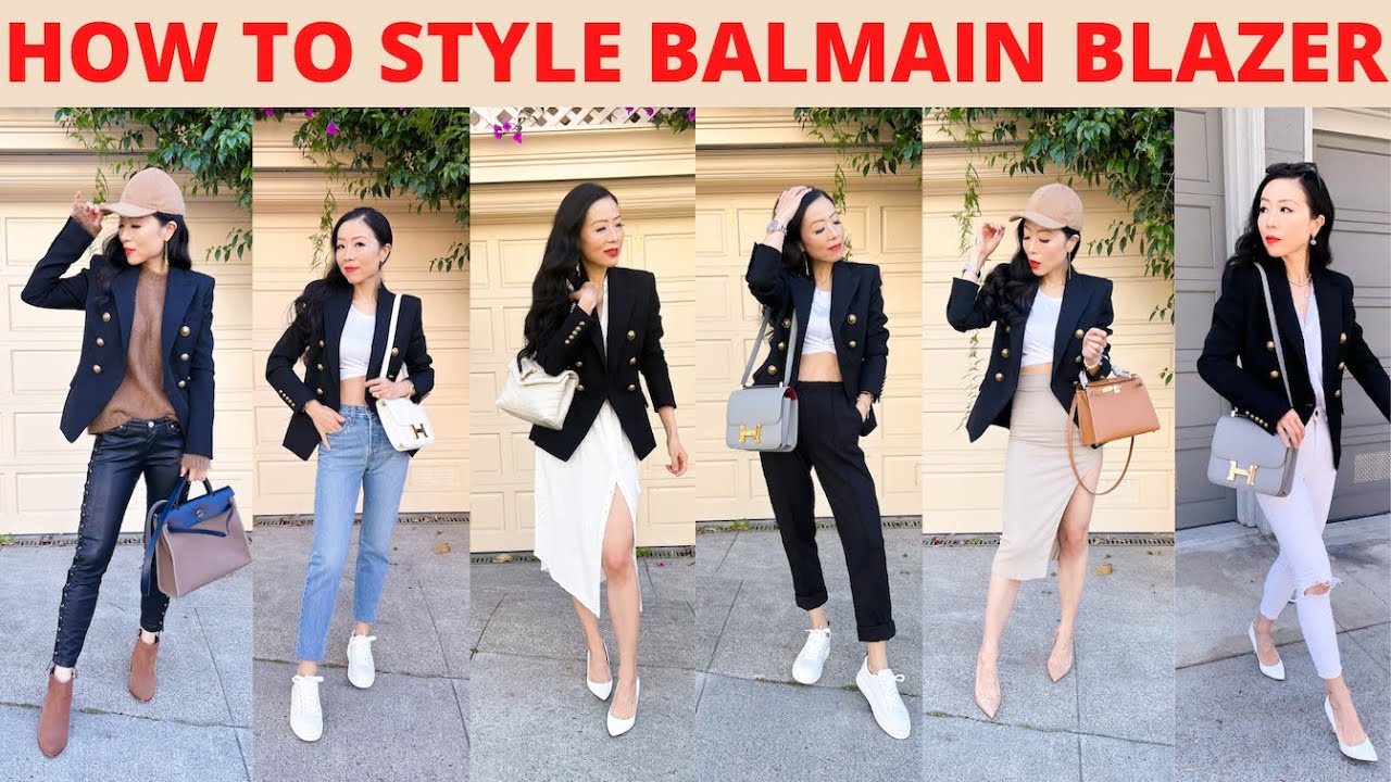 Multiple Chic Ways To Style And Wear Black Balmain Blazer | How to style black balmain blazer