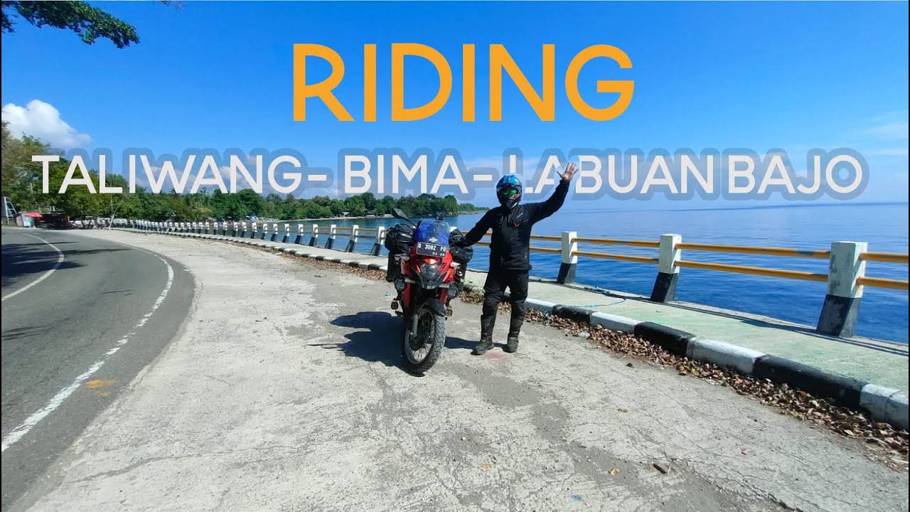 Ep 6 : Ridding dari Taliwang- Dompu-Bima--Sape  -Labuan bajo. Di jalan ketemu kawanan sapi