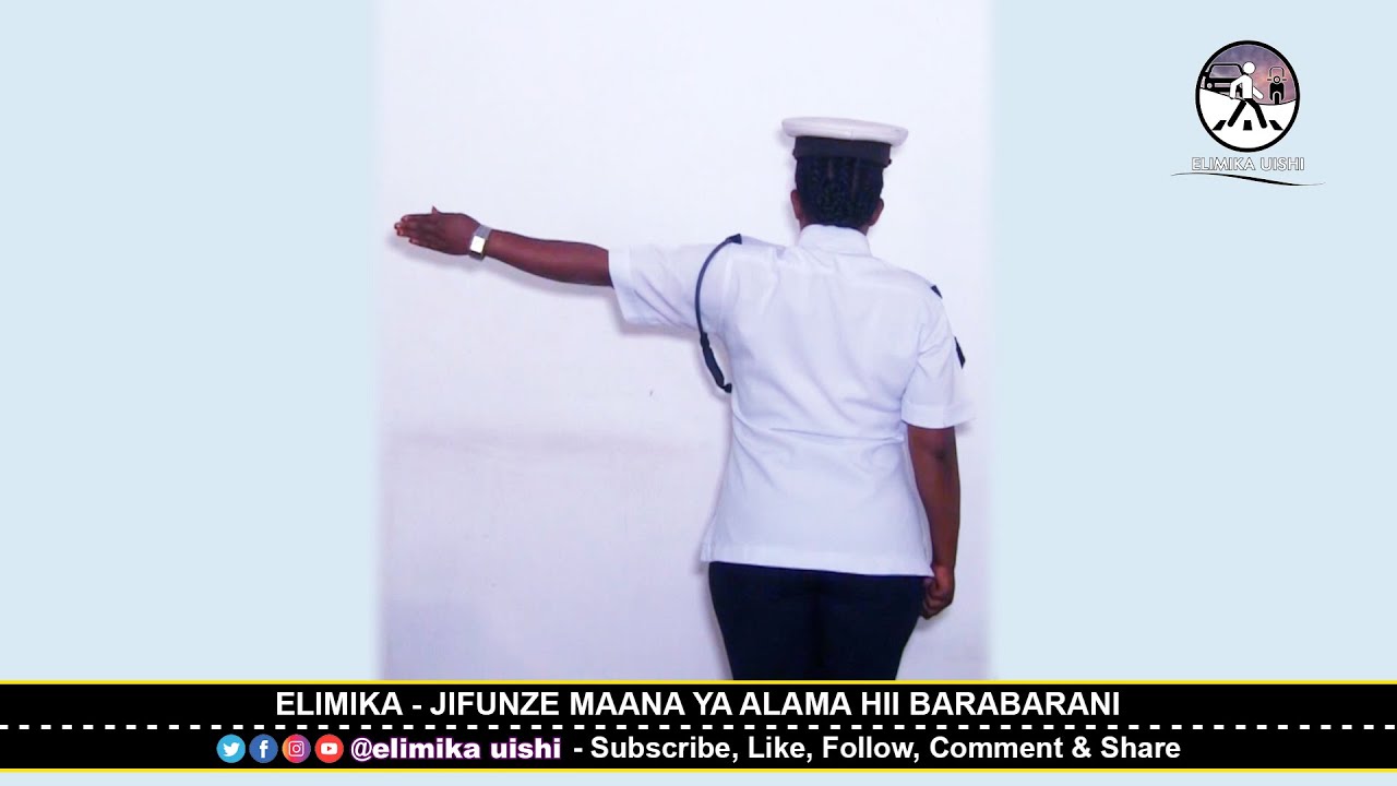 ISHARA YA ASKARI KUSIMAMISHA MAGARI YOTE YA NYUMA