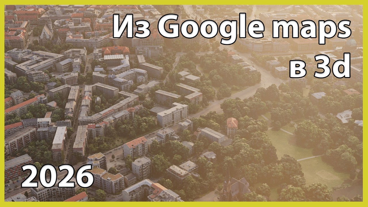Как извлечь 3D модель из Гугл Карт в 2026 году: Полный гайд за 9 минут. Blender/3ds max