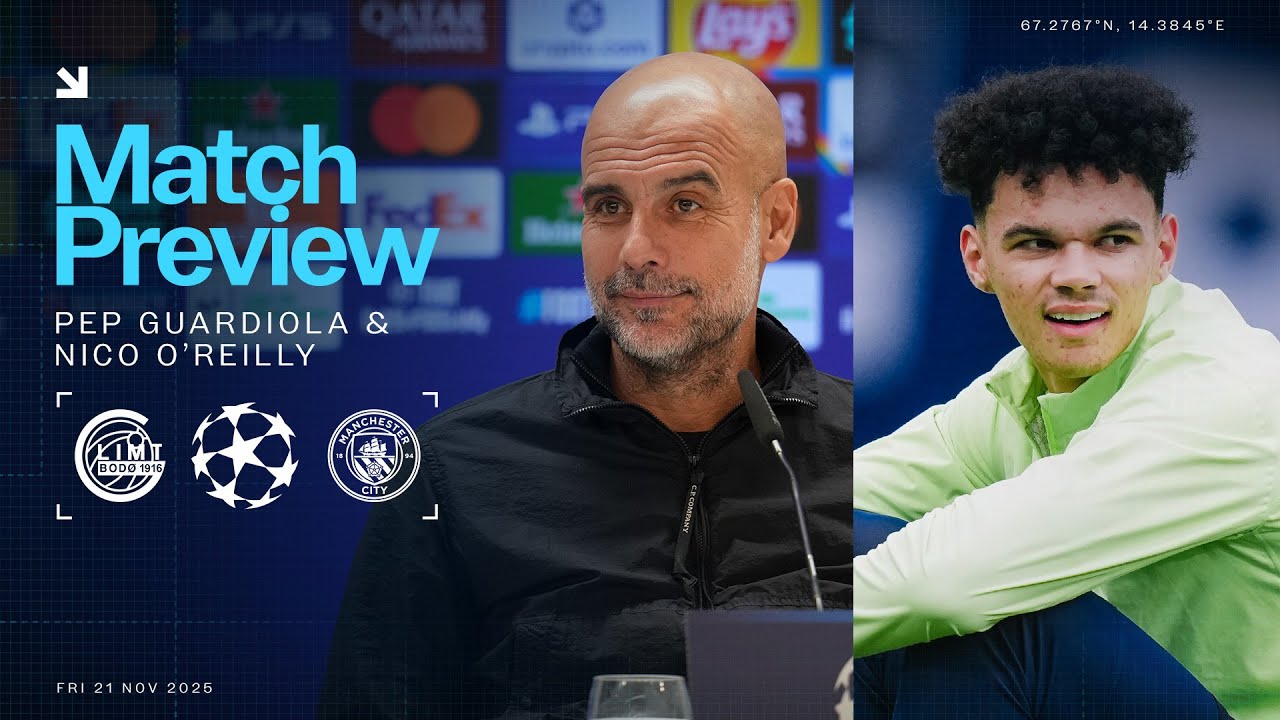 PRESS CONFERENCES & OPEN TRAINING | FK Bodø/Glimt  v Man City| UEFA Champions League