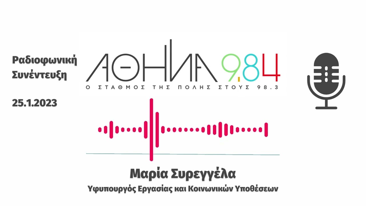 Μαρία Συρεγγέλα   Ραδιοφωνική Συνέντευξη στον ΑΘΗΝΑ 984 2512023