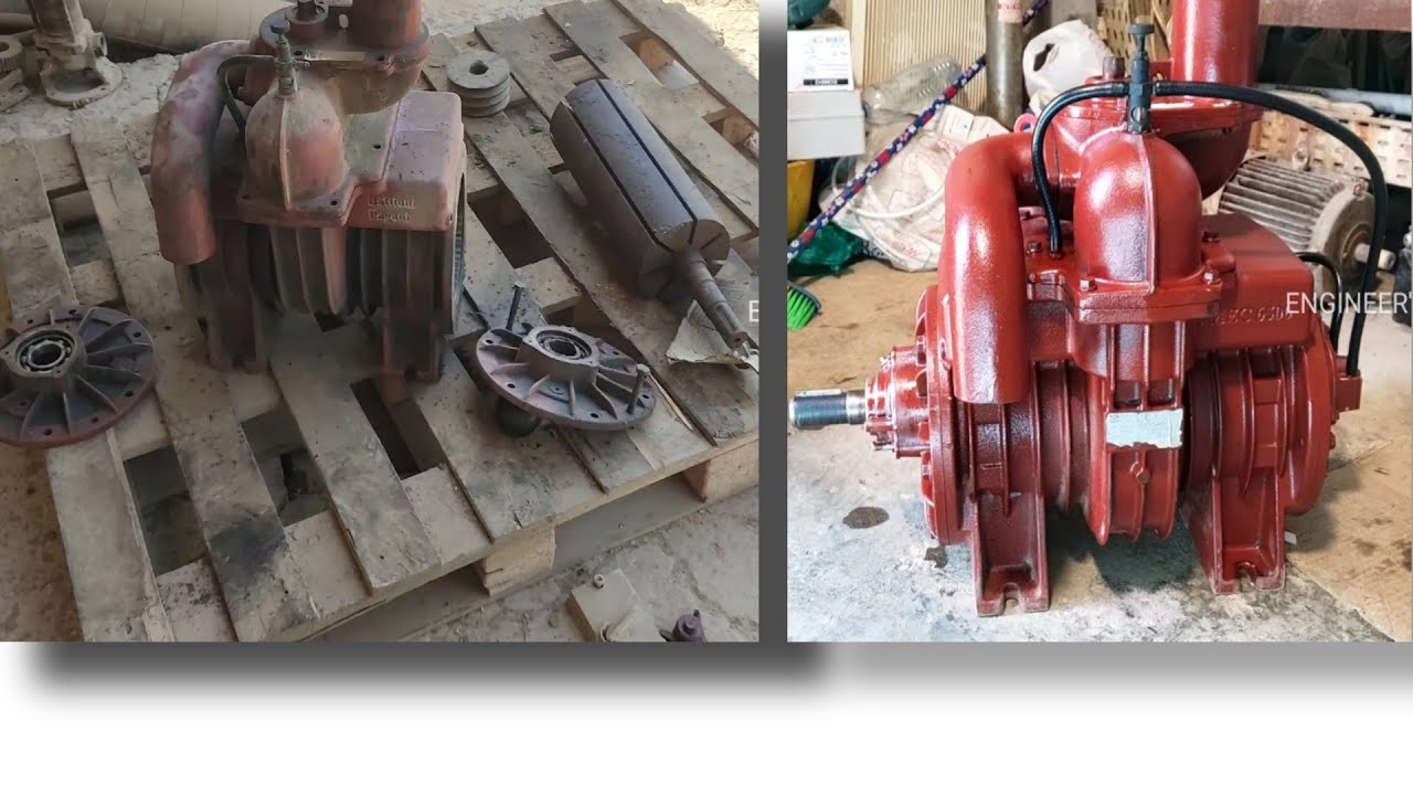 Rotary vane vacuum pump | Vacuum pump | Restoration #VacuumpumpRepair #restoration