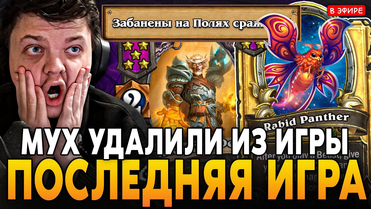 МУХ УДАЛИЛИ ИЗ ИГРЫ! ПОСЛЕДНЯЯ ИГРА на ИМБЕ ПАТЧА! SilverName Сильвернейм Hearthstone