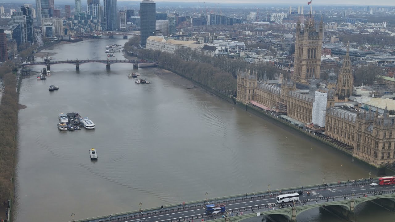 London Eye on a grey day