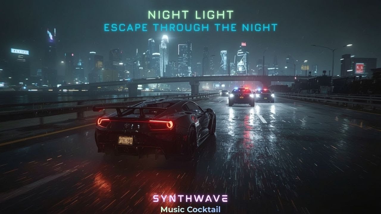 Escape Through the Night - Dark Synthwave, Best Retro Electronic Music 2026, Neon Cyberpunk City