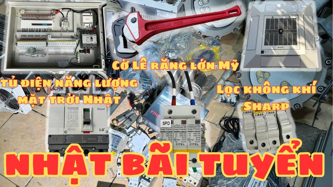 Hàng Kỹ Thuật Cao Cấp 🔥 Máy Lọc Không Khí Sharp | Mỏ Lết Răng Mỹ | Tủ Điện Nhật