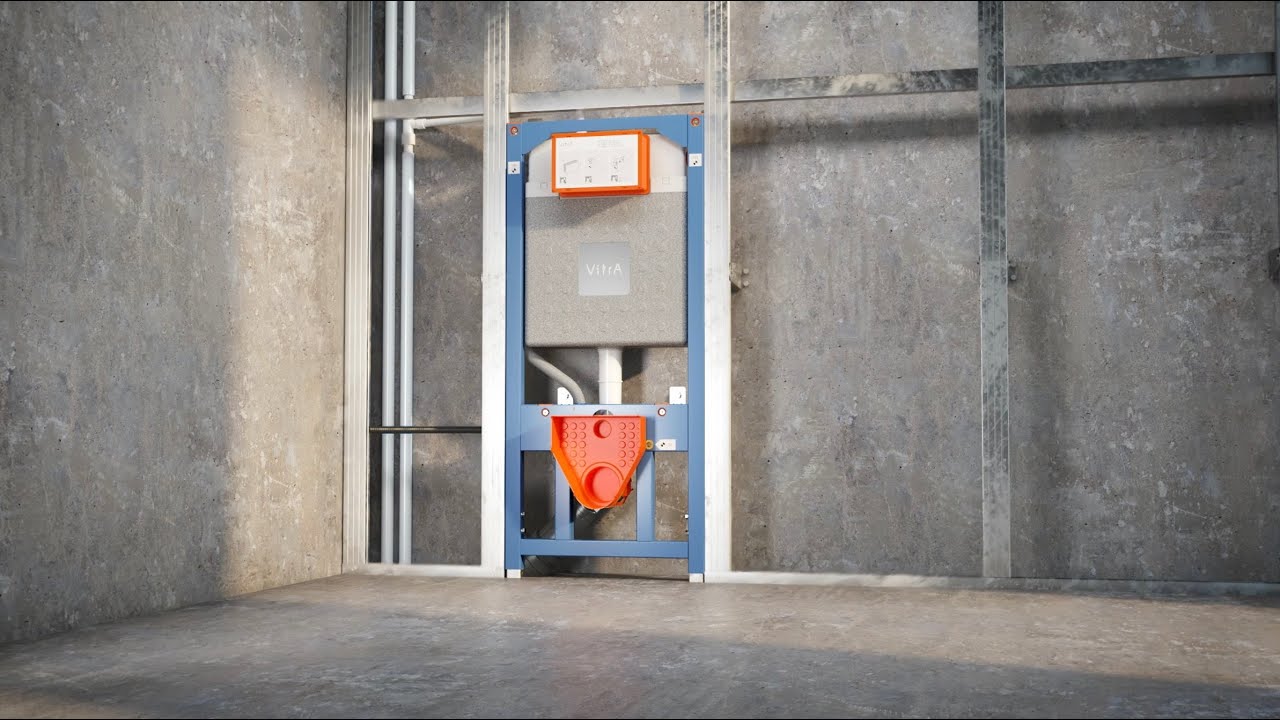 How to install a VitrA V-Fix Prime 12 cm Concealed Cistern in a drywall