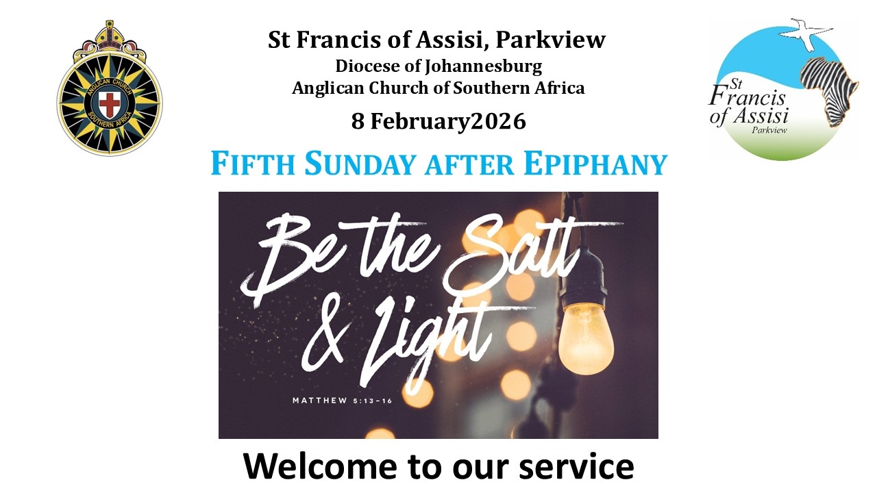 8 February 2026 - Fifth Sunday after Epiphany - Live from St Francis