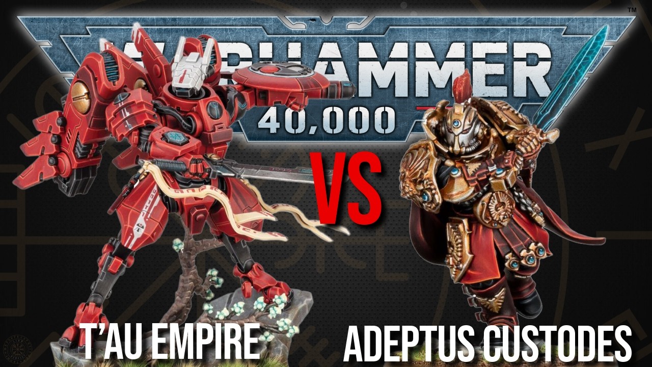 T'au Empire Vs Adeptus Custodes - Warhammer 40k 10th Edition