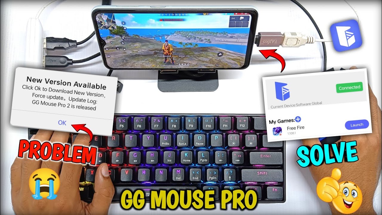 2025 Best GG mouse pro 2 full setup keyboard and mouse 😱 জিজি মাউস প্রো সম্পূর্ণ প্রবলেম সলিউশন ১০০%