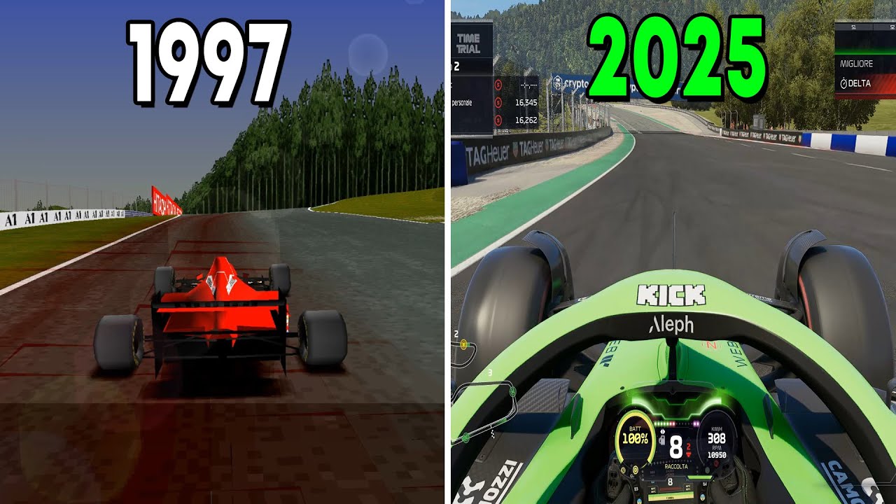 Evolution of Austrian GP at Red Bull Ring in F1 Games 1997-2025