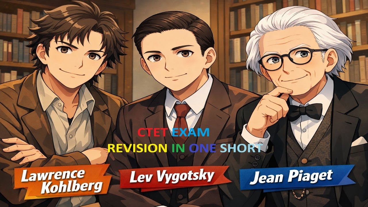 📚 Jean Piaget, Lawrence Kohlberg & Lev Vygotsky | CTET Child Development & Pedagogy | CTET EXAM