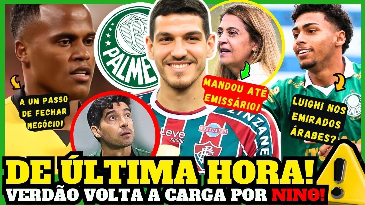 É BOMBA! 💥 LEILA VAI COM TUDO PRA CIMA DE NINO! JHON ARIAS POR DETALHES DO PALMEIRAS!