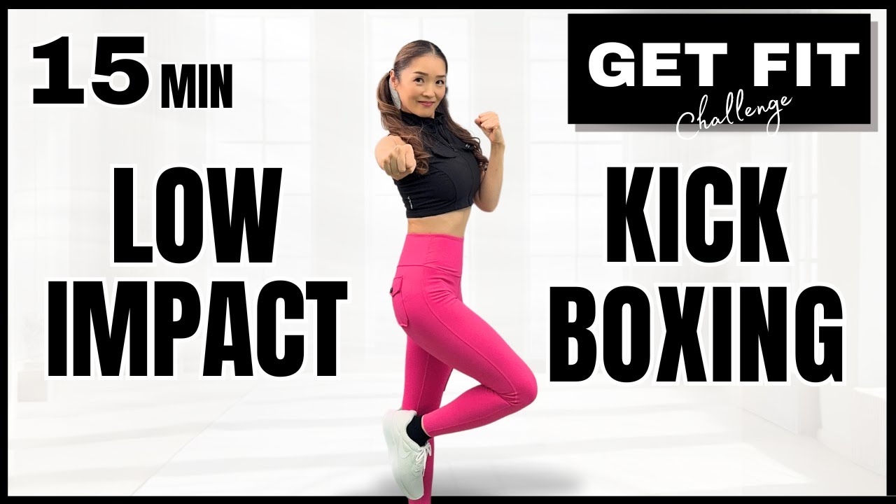 Low Impact Beginners Cardio Kickboxing Workout l 15 Min Fat Burn