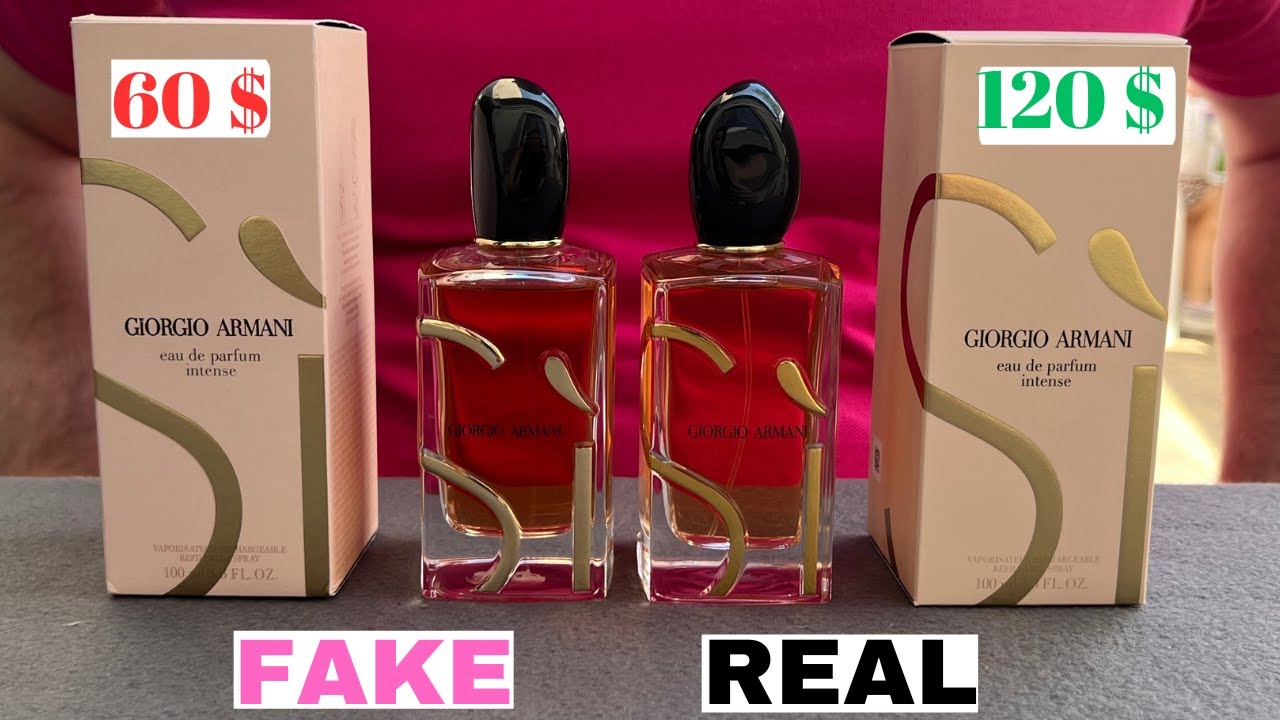 Fake vs Real Armani Sì Intense Perfume