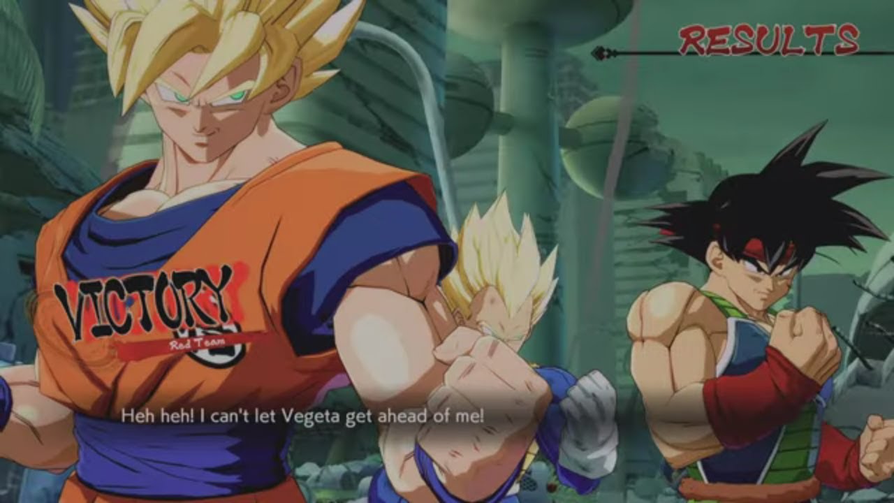Dragon Ball Fighterz Goku, Vegeta, Bardock In Arcade Mode