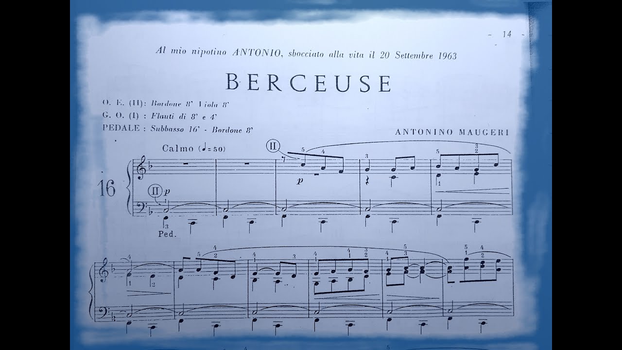 BERCEUSE (FA maggiore) - Padre Antonino Maugeri