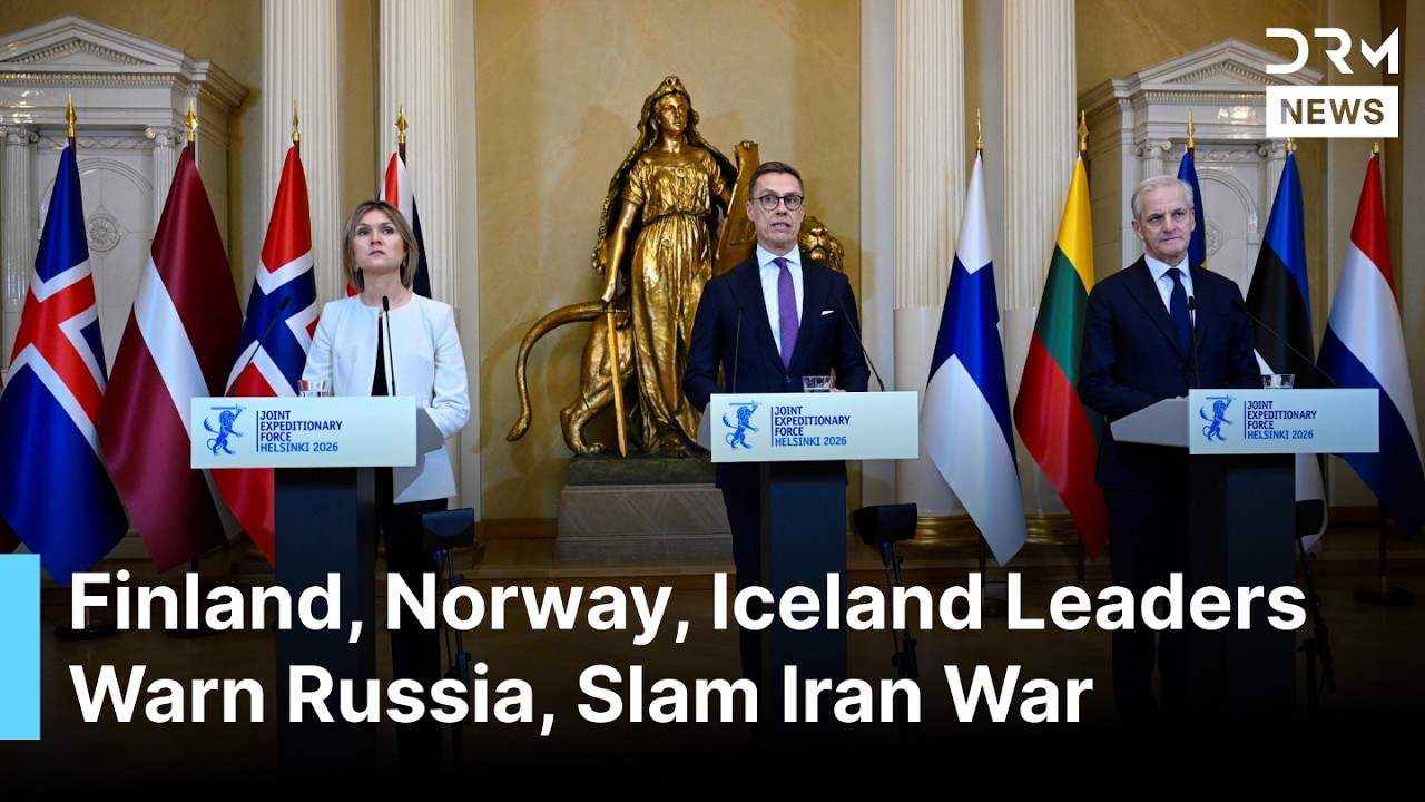 FULL PRESSER: Finland, Norway, Iceland Leaders Warn Russia Over Ukraine, Slam Iran War | AC1G