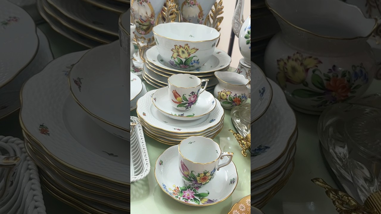 Herend, Spode 1820 гг и прекрасный немецкий хрусталь