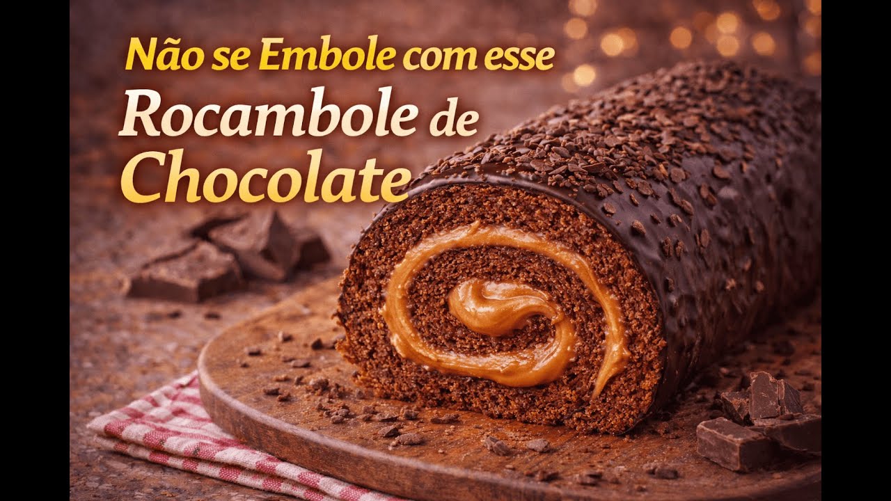 Não se Embole com esse Rocambole (Chocolate)