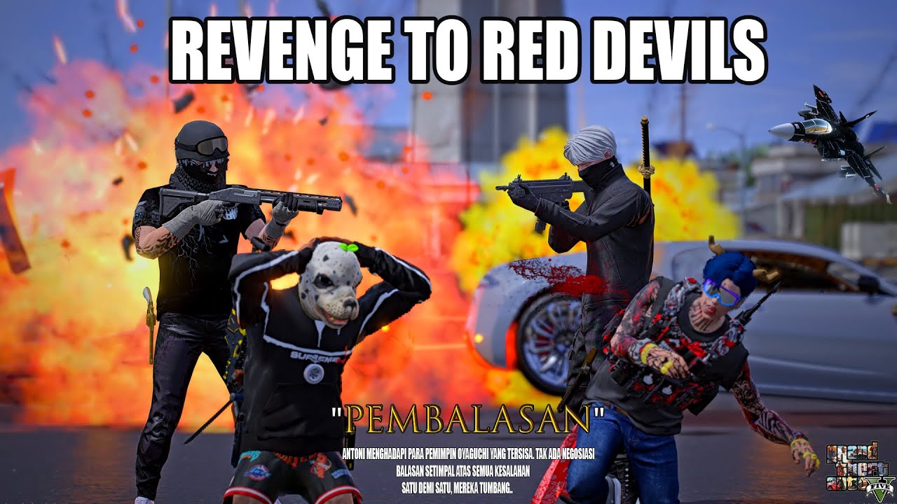 AMARAH ANTONI MENGHABISI ANGGOTA RED DEVILS!!!  GTA 5 ROLEPLAY INDONESIA!!!