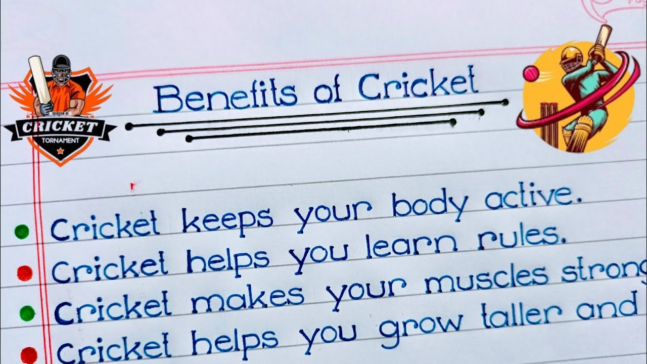 🤔🏏Why you should play cricket | Top 10 benefits of playing cricket
