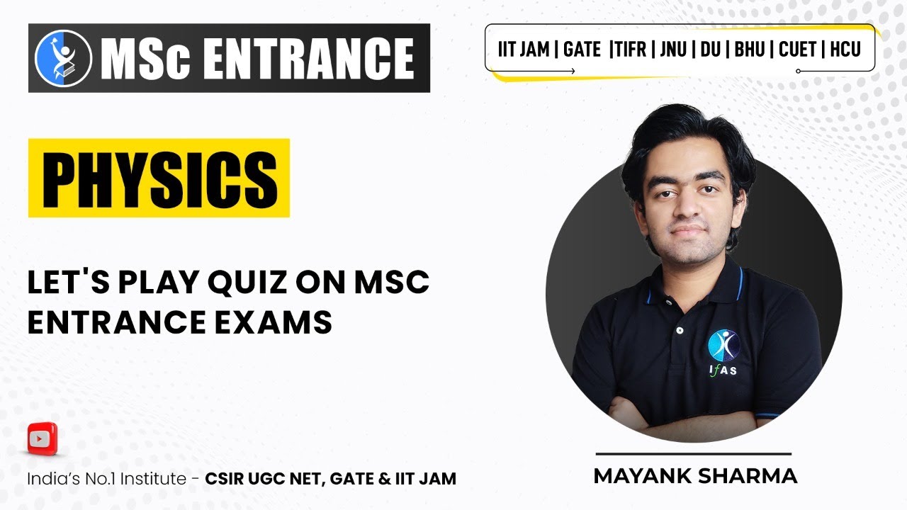 Lets  Play Quiz On MSc Entrance Exam | IFAS