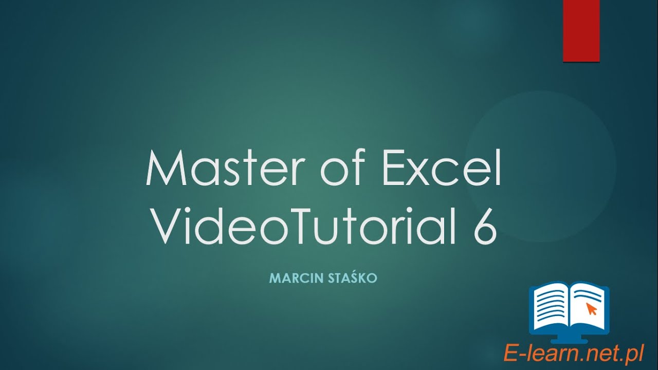 VideoTutorial #6 Master of Excel 2013 Triki i porady