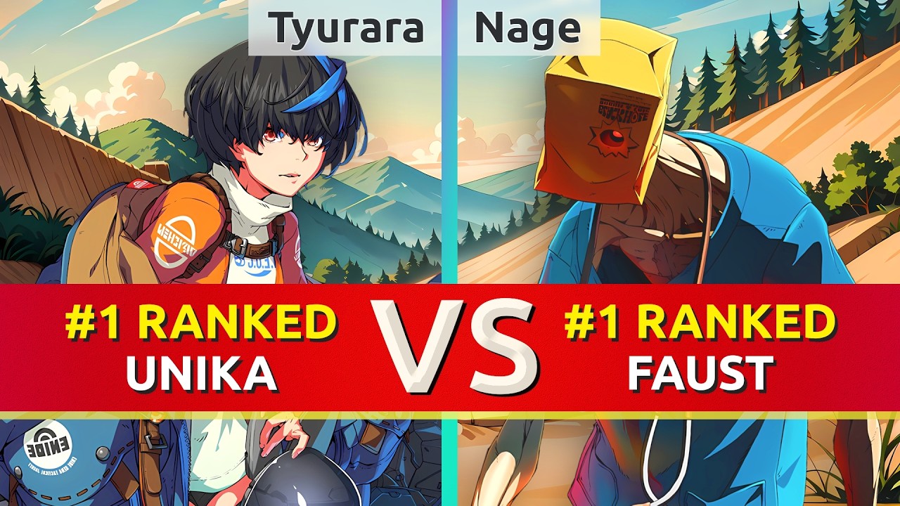 GGST ▰ Tyurara (#1 Ranked Unika) vs Nage (#1 Ranked Faust). High Level Gameplay