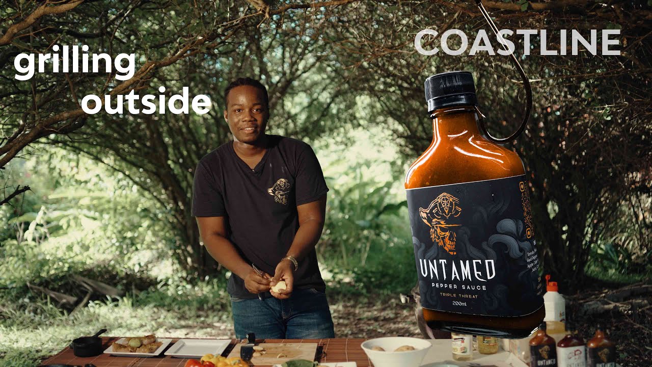 Grilling outside with Untamed Pepper Sauce