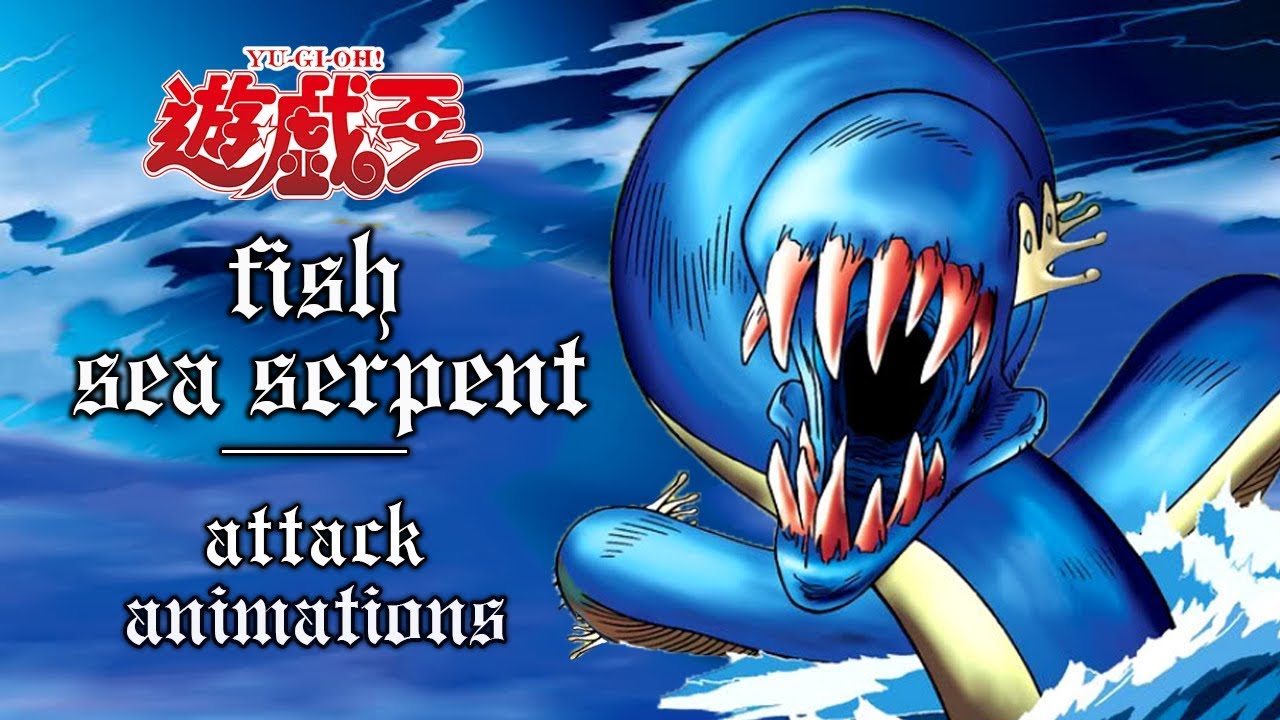 『Yugioh DOTR』 All Fish + Sea Serpent Attack Animations [HD] [魚+海竜]