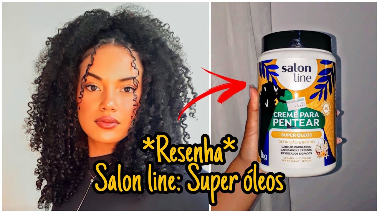 Testei o Creme de pentear da SALON LINE super óleos 😱✨