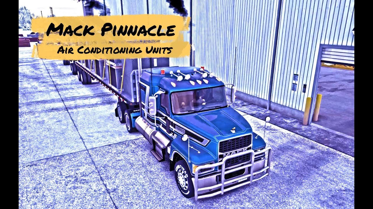 Driving in the snow!! | American Truck Simulator | Mack Pinnacle | Louisiana DLC | #ats #truck