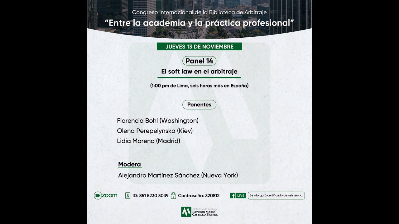 Congreso internacional de la Biblioteca de Arbitraje 