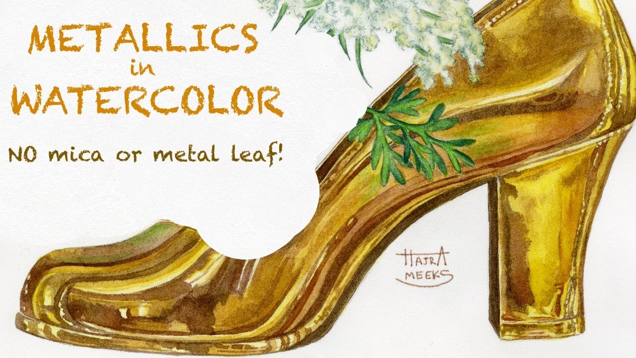 Metallics in Watercolor (NO sparkly mica or metal leaf)!