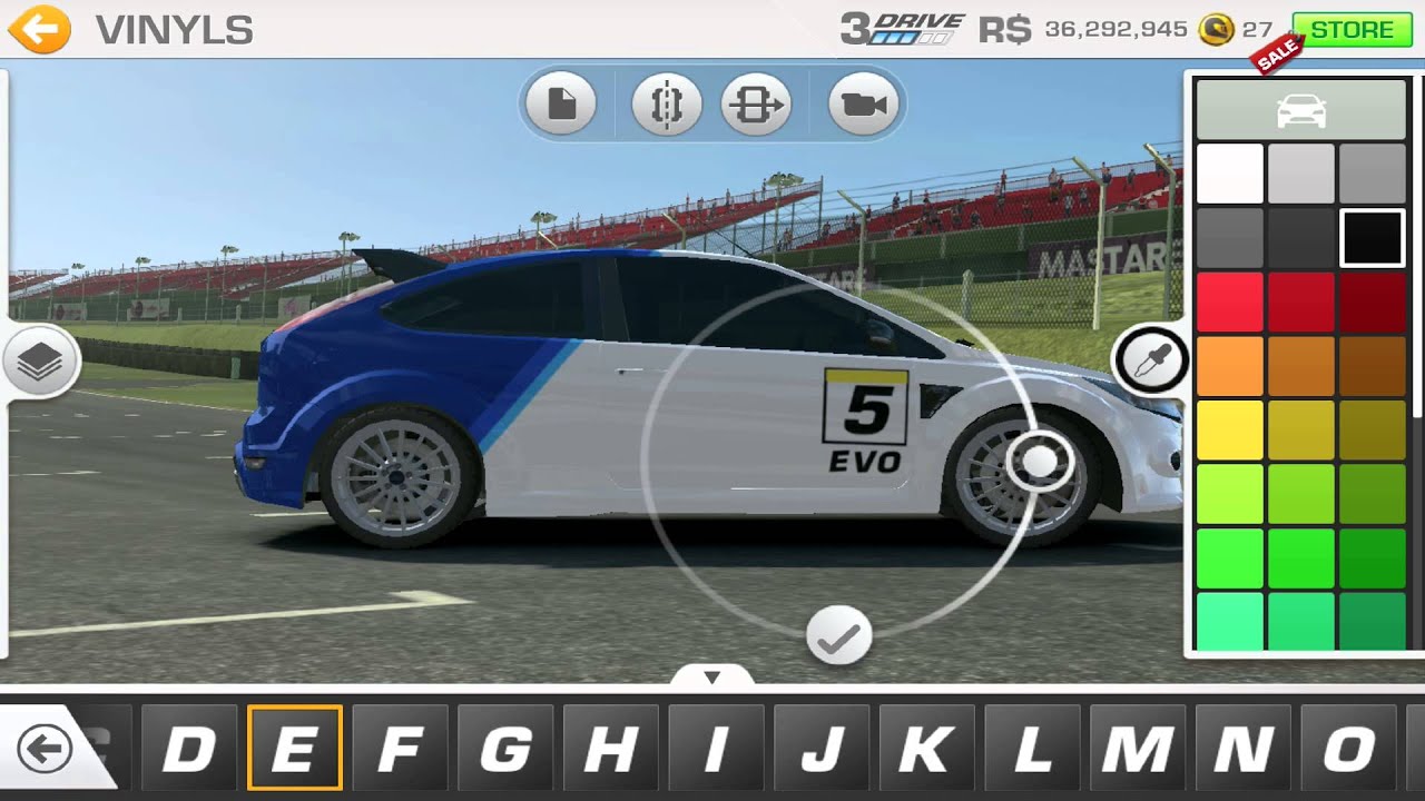 Real Racing 3: -Tuning Ford Focus RS in BTCC AON livery custom vinyls ideas