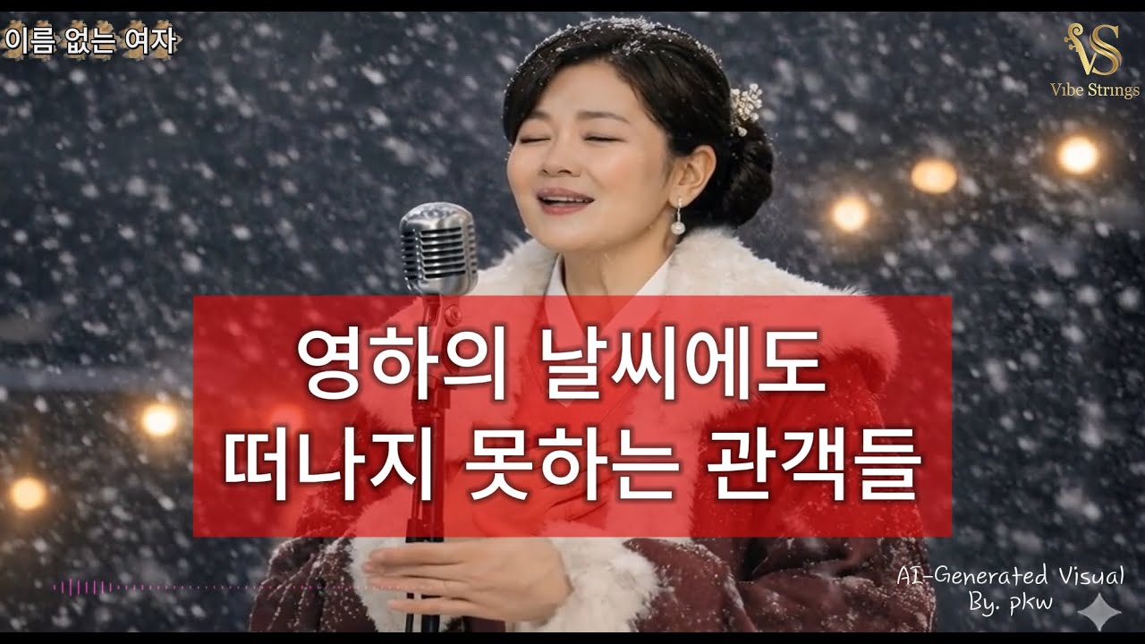 눈보라 속에서 울려 퍼진 노래, 관객의 표정이 말해줍니다