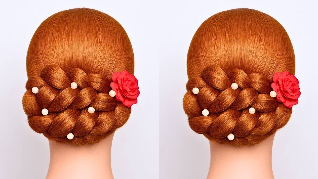 ✨Perfect Bun For Wedding & Party For Medium, Long Hair | bun hairstyles
