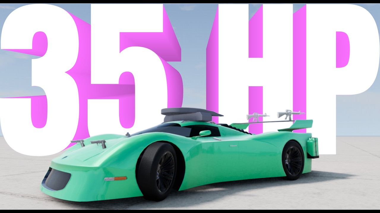 Making a V12 with 35HP and racing it 