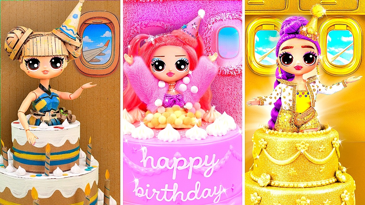 Guerreiras do K-Pop: A Festa de Aniversário da Rumi em um Avião Dourado de Papelão Fofo!