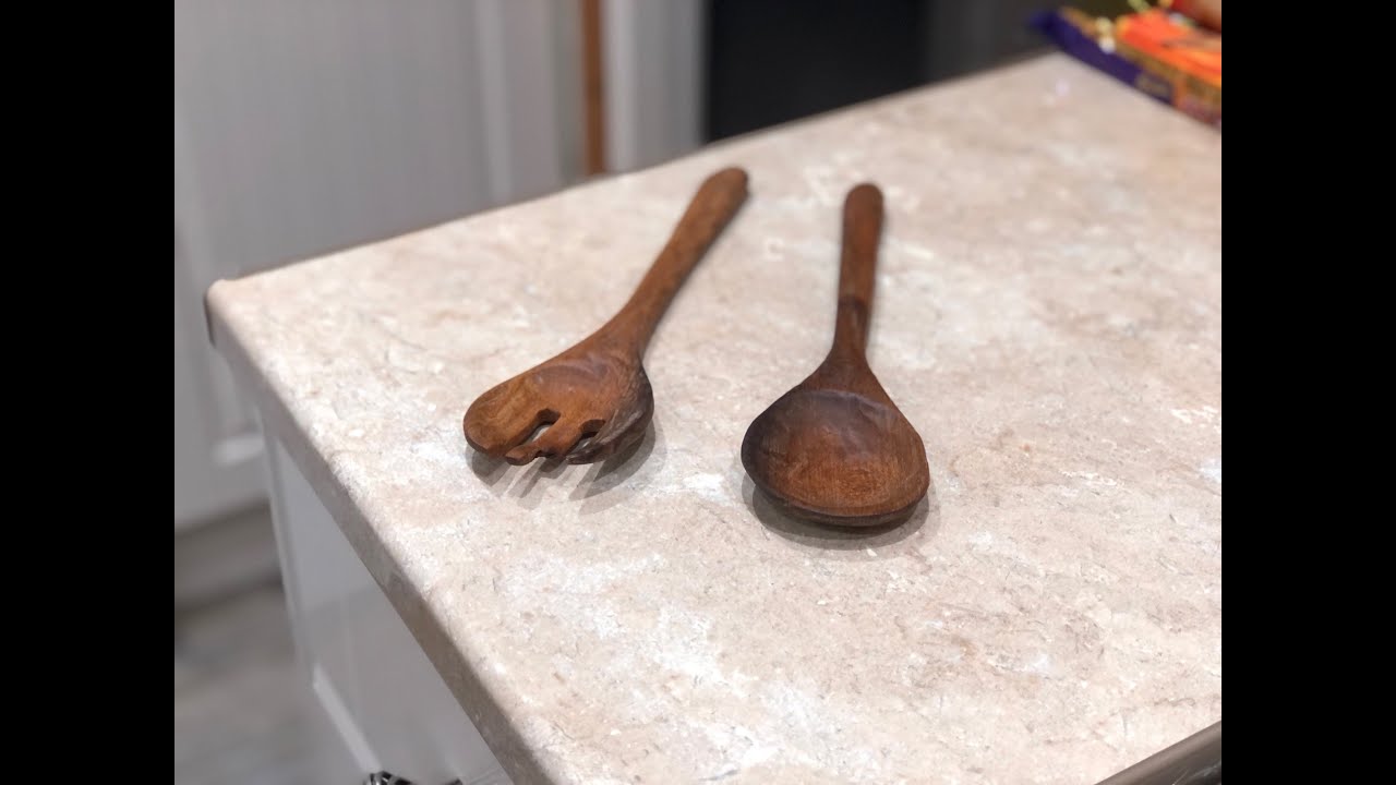 Carving Salad Servers with Ben