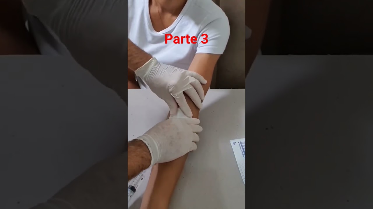 Como fixar o acesso venoso periférico Parte 3 #tecnicodeenfermagem