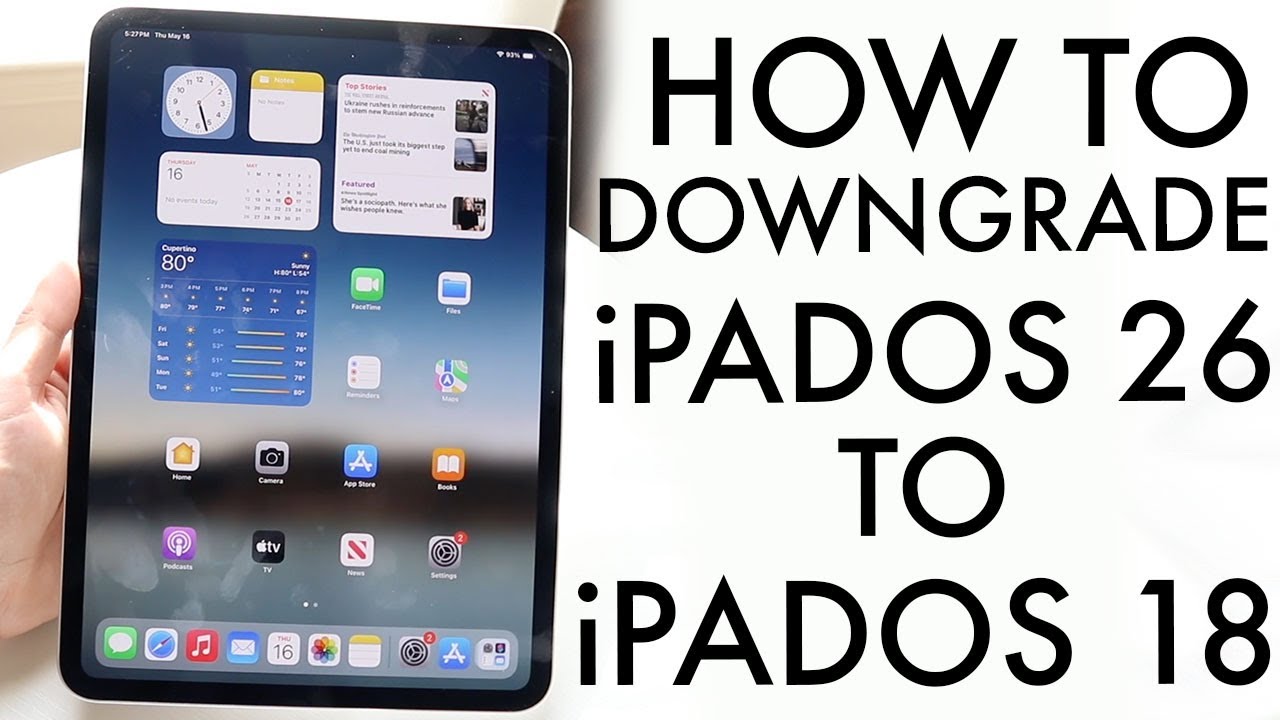 How To Downgrade Your iPad From iPadOS 26 To iPadOS 18!