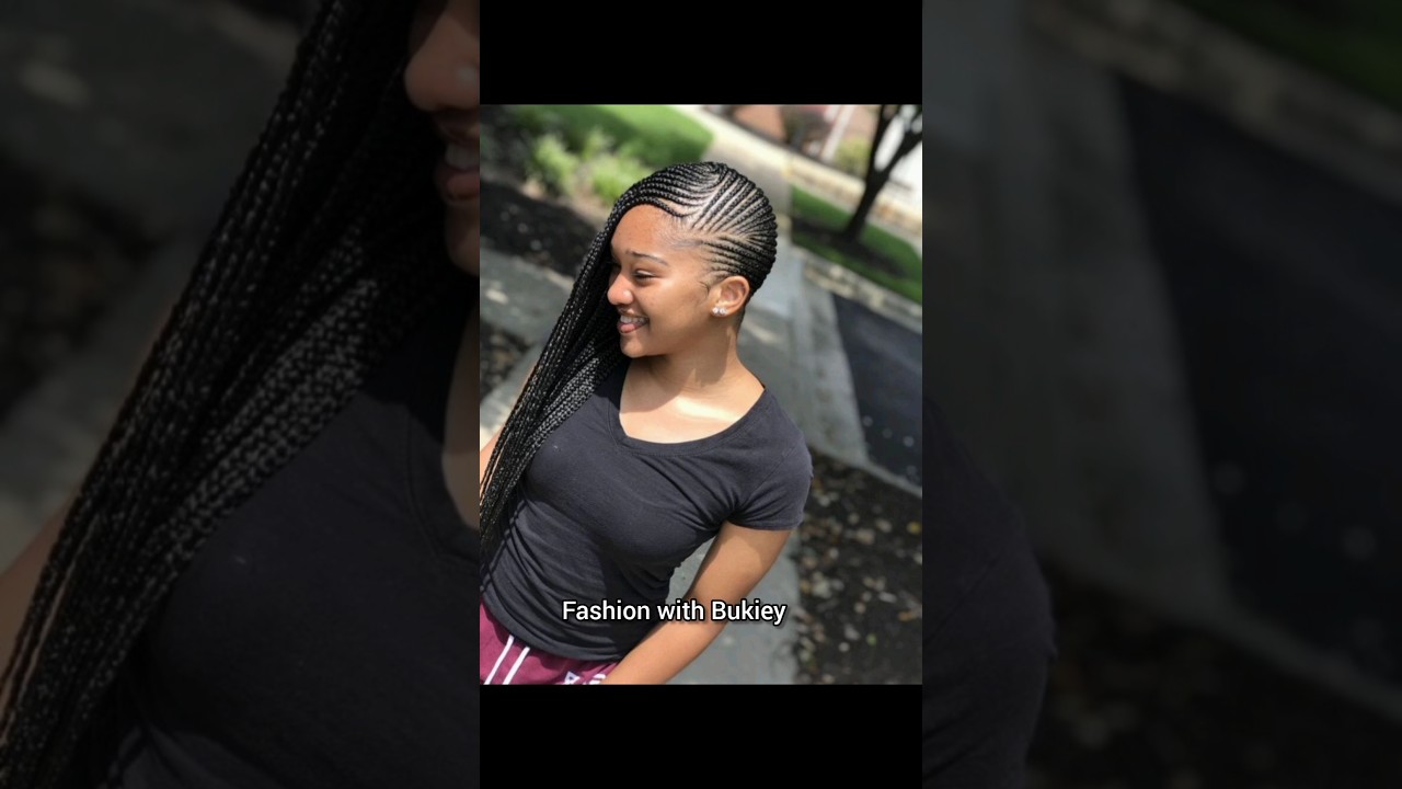 Beautiful Ghana weaving hairstyles #hairstyles #shorts #braids #ghanaweaving