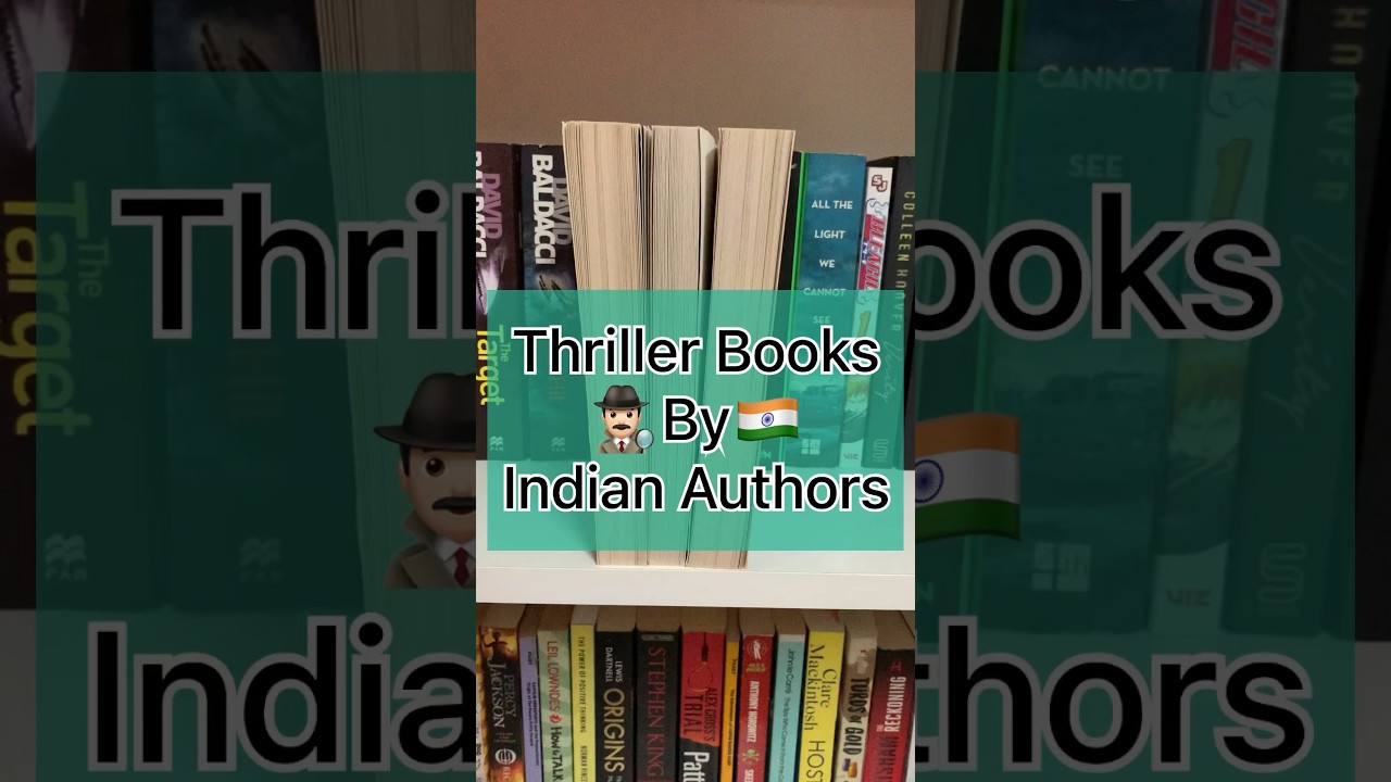 Thriller Books By Indian Authors 📚🇮🇳 #books #shorts